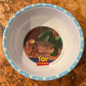 TOY STORY Vintage 90’s Slinky Dog & Rex Disney Plastic Cereal Bowl Zak Designs